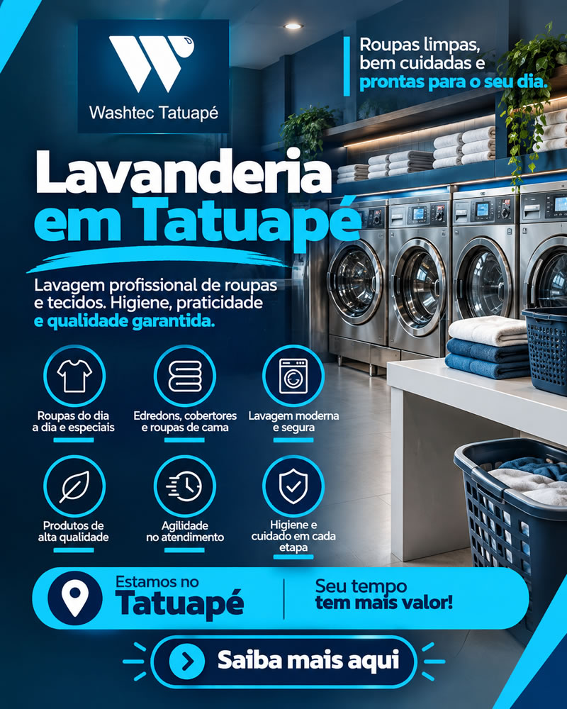 Washtec – Lavagem e higienização com produtos de qualidade no Tatuapé