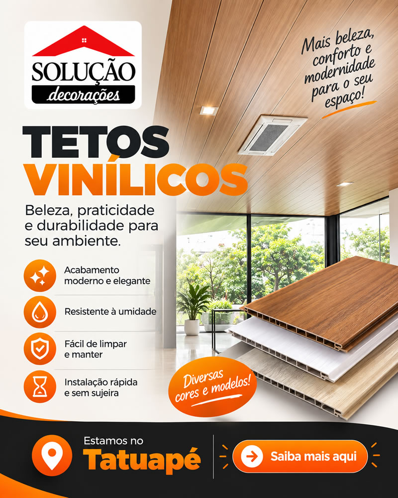 À Solução Decorações – Qualidade em tetos vinílicos no Tatuapé